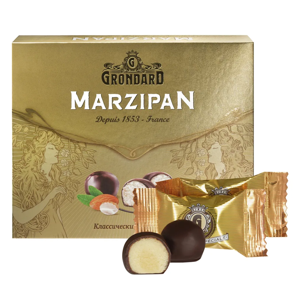  TM Grondard      (10836) Конфеты глазированные Марципановые Классика, 126г    в Великом Новгороде