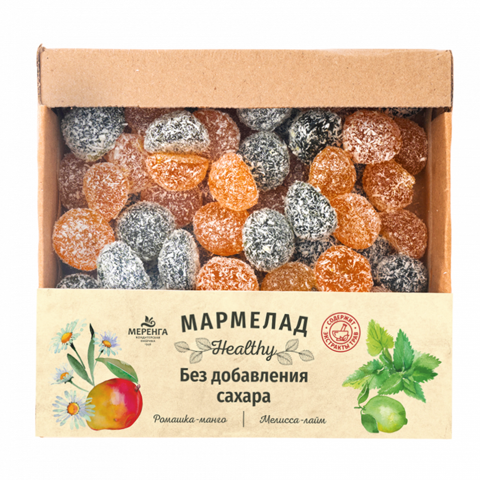  Меренга Мармелад в кокосовой обсыпке Ромашка+Мелисса , 800г     в Великом Новгороде
